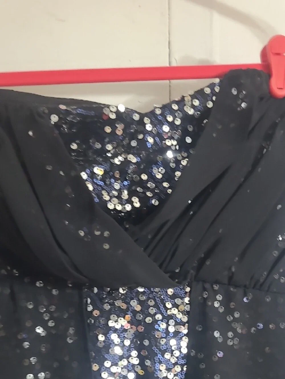 Trixxi Black Strapless Sequin Cocktail Dress, Size 3 - Picture 9 of 10